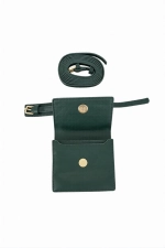 Кошелёк женский на запястье, на пояс из экокожи зелёный JACQUEMU