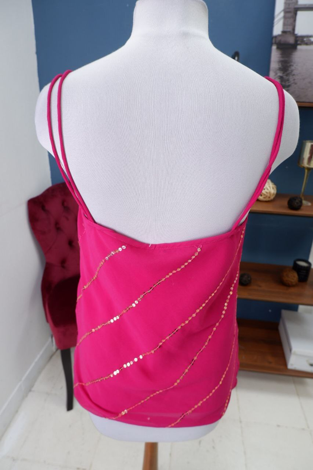 Топ с пайетками 50 размер