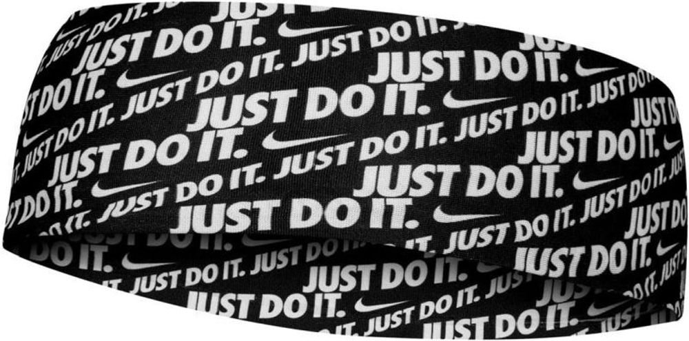 Резинка на голову Nike Dri-Fit Fury Headband 3.0 Printed - black/white