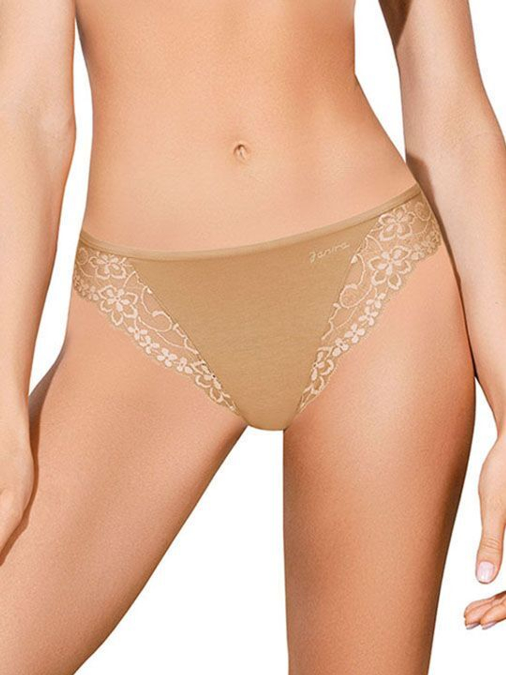 Набор из двух трусиков-слип Esencial (Размер: M) (Цвет: карамель (темно-бежевый))