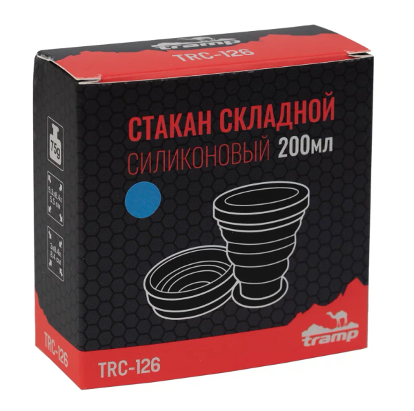Tramp стакан силиконовый 200 мл.(аквамарин) TRC-126