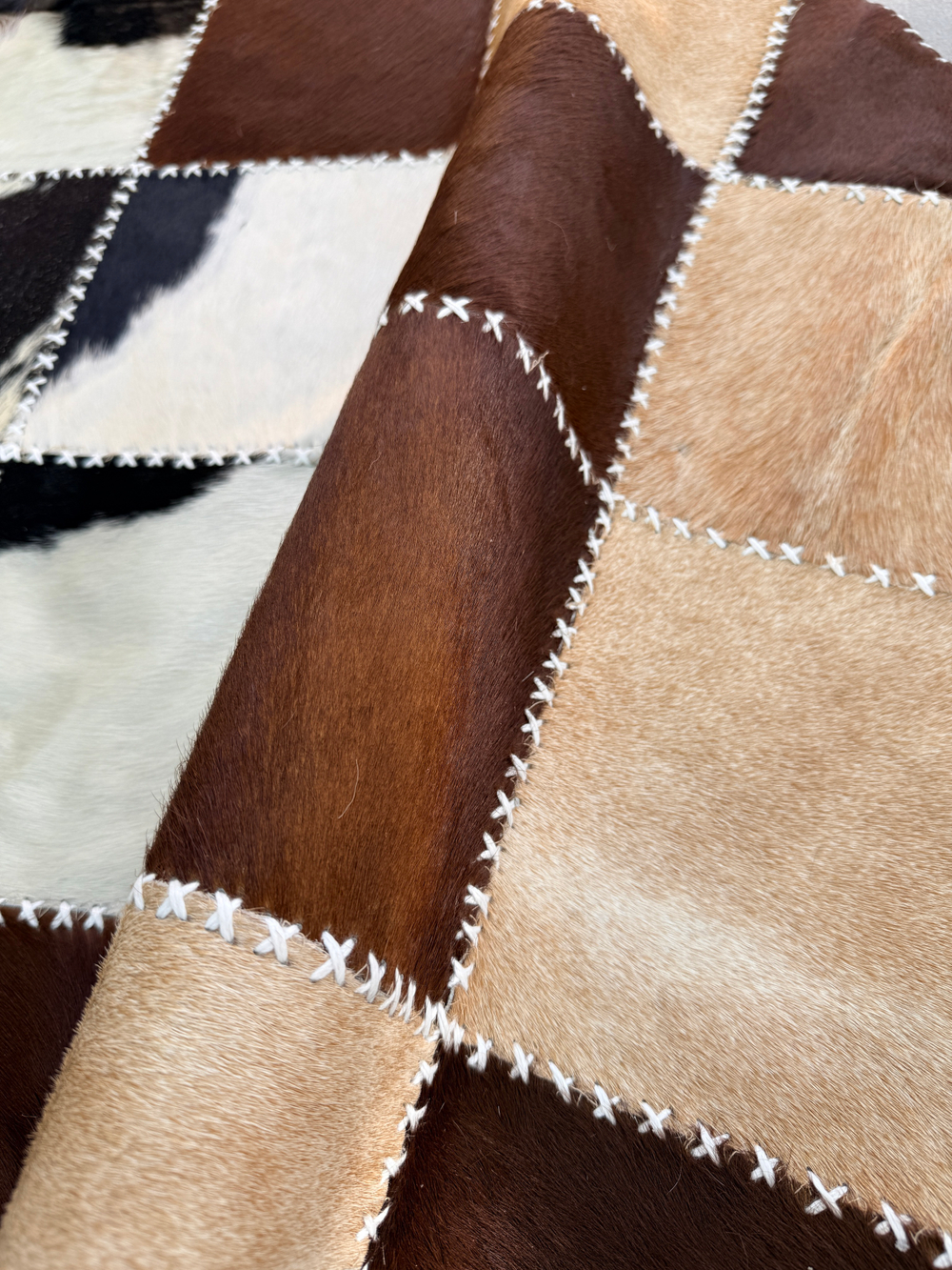 Ковер овальный натуральный Телячья шкура