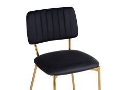 Стул на металлокаркасе Armond black / gold