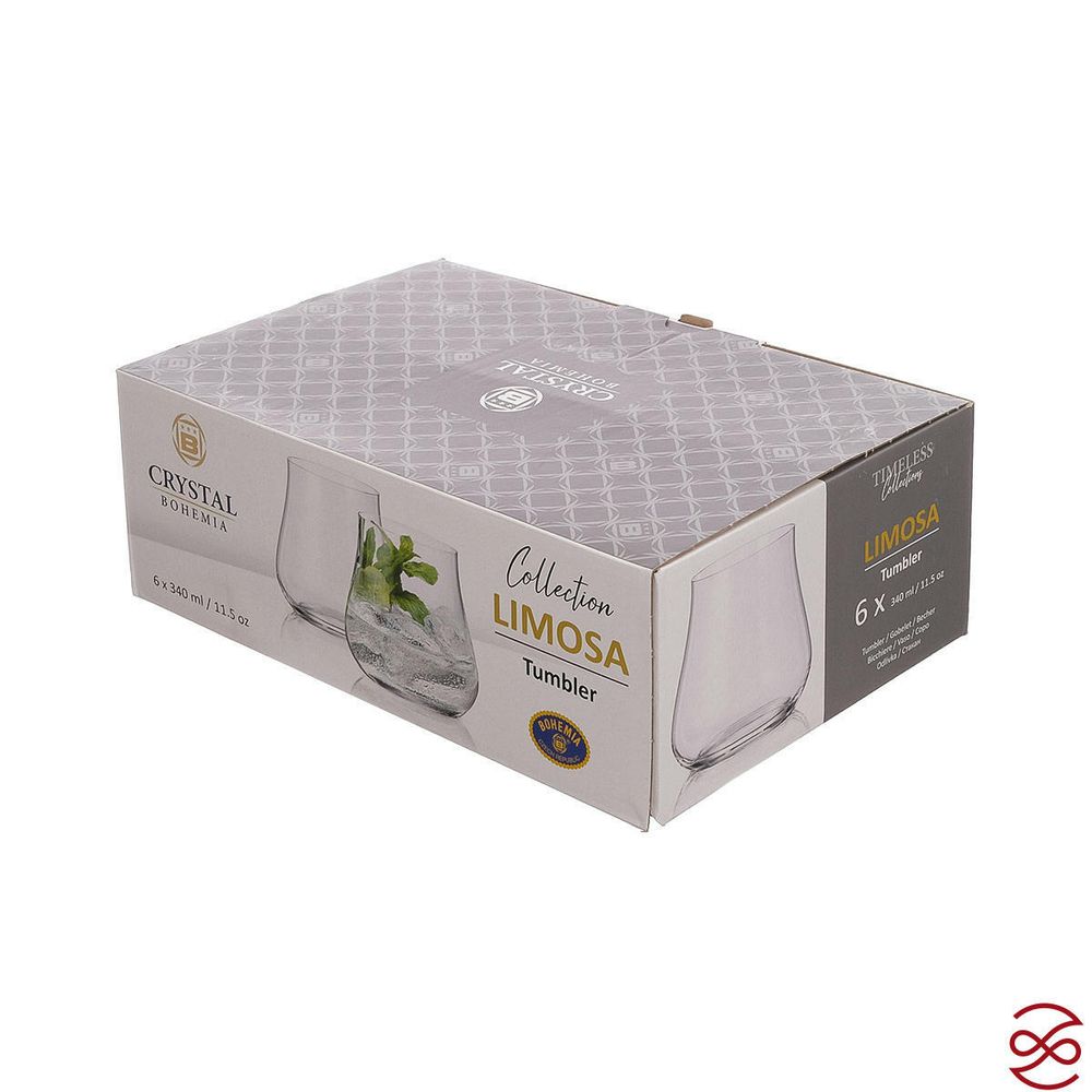Набор стаканов для виски Crystalite Bohemia LIMOSA 340 мл (6 шт)