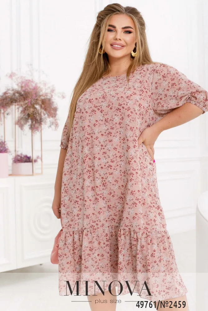 Платье 2459-пудра Minova