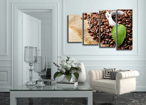 Модульная картина "Интригующее кофе"