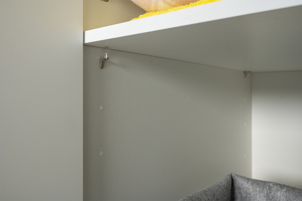 Шкаф для одежды Остин 13.336.02, Белый шагрень, Дуб золотой