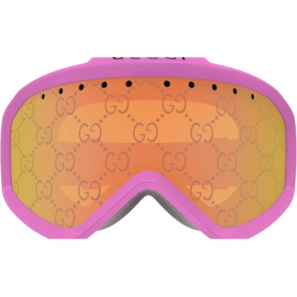 GUCCI Acetate Irregular Shape Sunglasses Men"s Pink