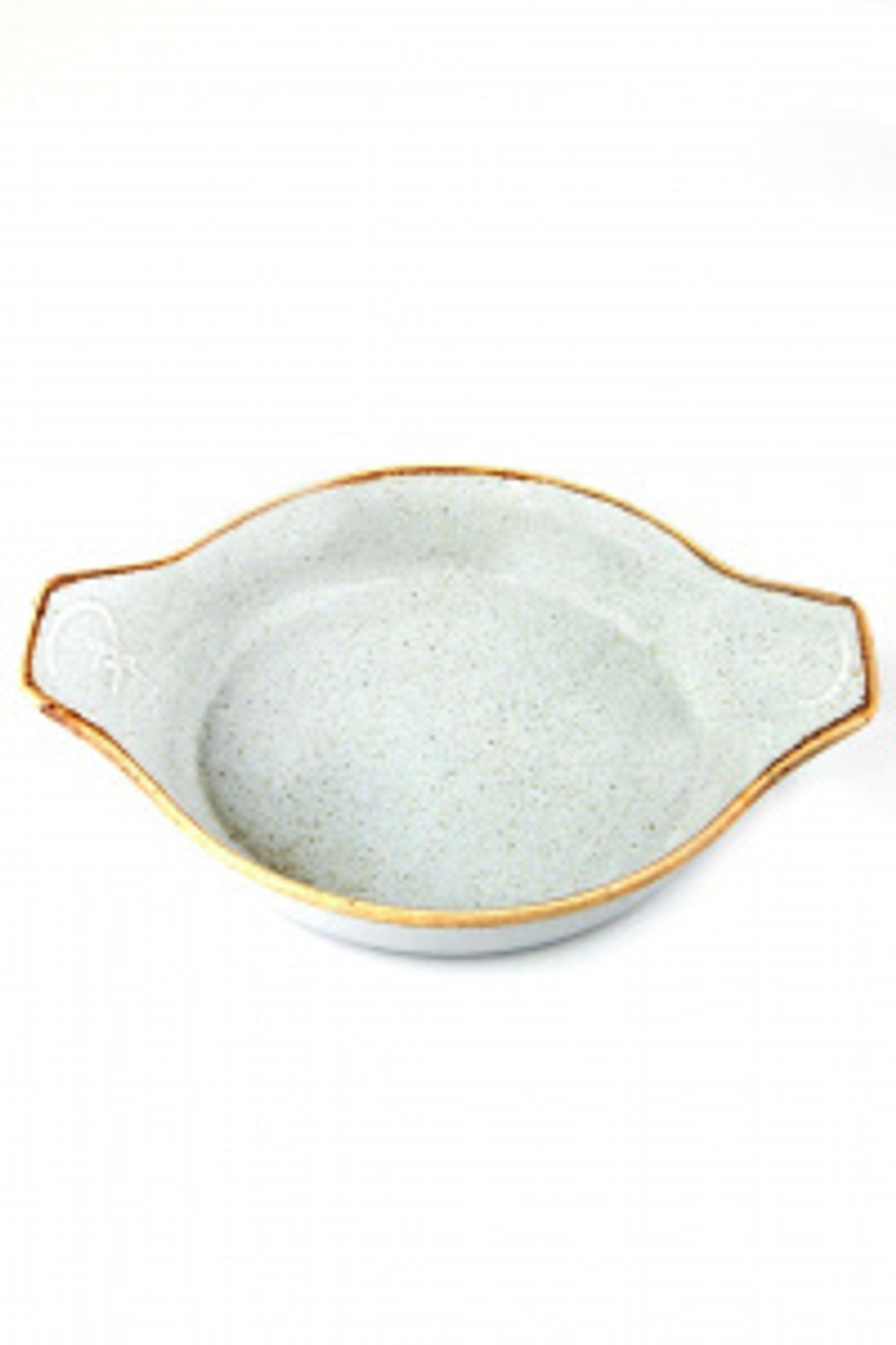 Форма для запекания d 17 см h 4 см (L c ручками 22 см) фарфор цвет серый Seasons