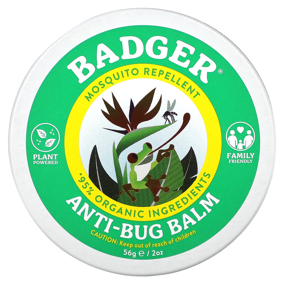 Badger, Бальзам с защитой от насекомых с цитронеллой и розмарином, 56 г (2 унции)