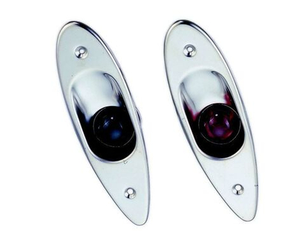 Огни ходовые врезные светодиодные, нержавеющий корпус