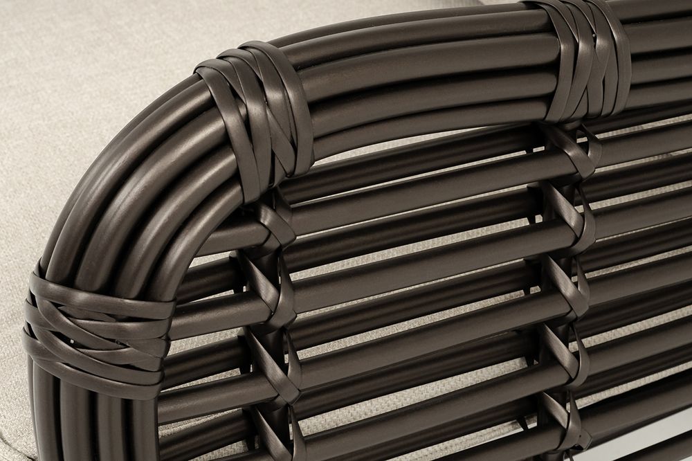 "Ницца" кресло из искусственного ротанга, цвет бронзовый