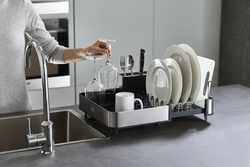 Сушилка для посуды раздвижная Extend Steel серая Joseph Joseph