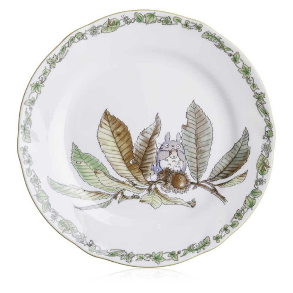 Тарелка обеденная 27см Noritake Мой сосед Тоторо Орешник