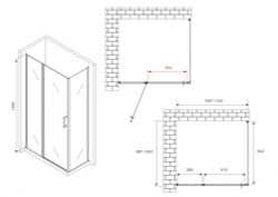 Душевой уголок ABBER Sonnenstrand AG04110BS-S100B