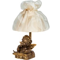 Настольная лампа Ангел Поэт Бронза Мадлен Жемчуг