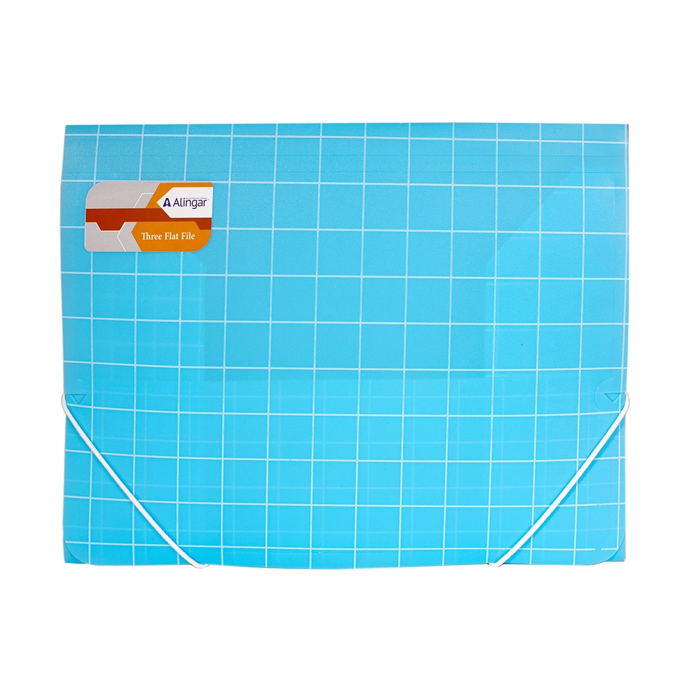 Папка на резинке Alingar, A4, 250х320 мм, 400 мкм, ассорти, матовая, "Square"