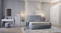 Пуфик в прихожую серый