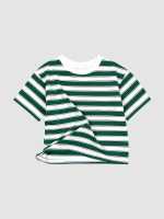Футболка оверсайз Mjölk Green Stripes