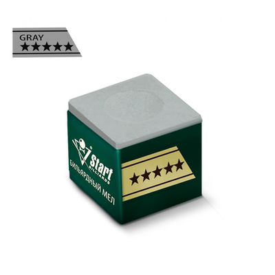 Мел Start Billiards 5 звезд серый (1 шт)
