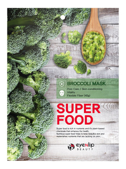 ENL SUPER FOOD Маска на тканевой основе EYENLIP SUPER FOOD BROCCOLI MASK 23мл