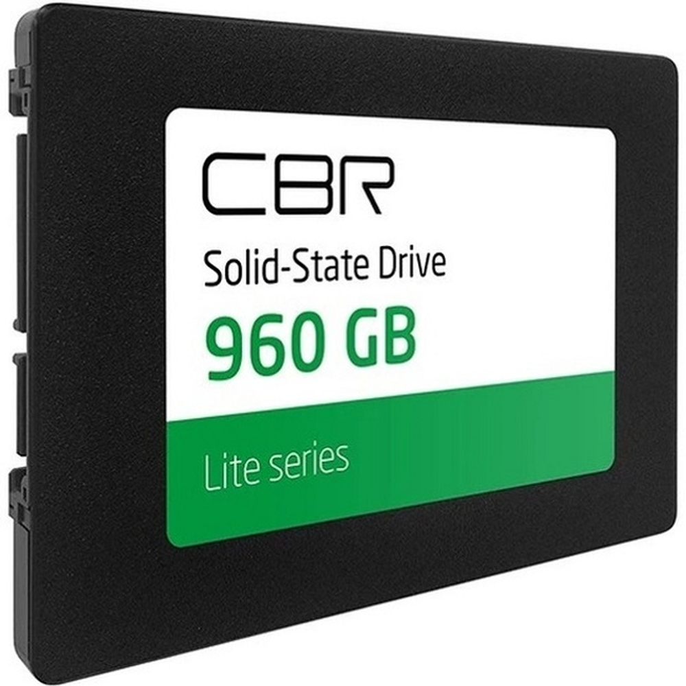 Жесткий диск SSD 2.5" 960Gb CBR Lite, 550/520MBs, 75000 IOPS, 3D TLC, SATA-III (SSD-960GB-2.5-LT22)