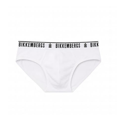 Набор мужских трусов брифов 2в1 (черные, белые) Bikkembergs BKK42USP19BI