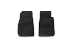 Коврики Standard, в салон JEEP Wrangler 2 doors, 2007-  2 шт. передние (полиуретан, чёрные) Element.NLC.24.08.210