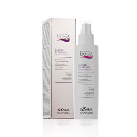 Спрей блеск Бако Софт Каарал несмываемый для светлых, седых и желтых волос 150мл