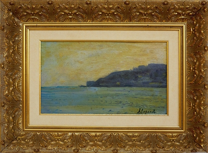 Картина Стрелова А.Е. "Вид на Ялту" картон/масло 37,5х22,5