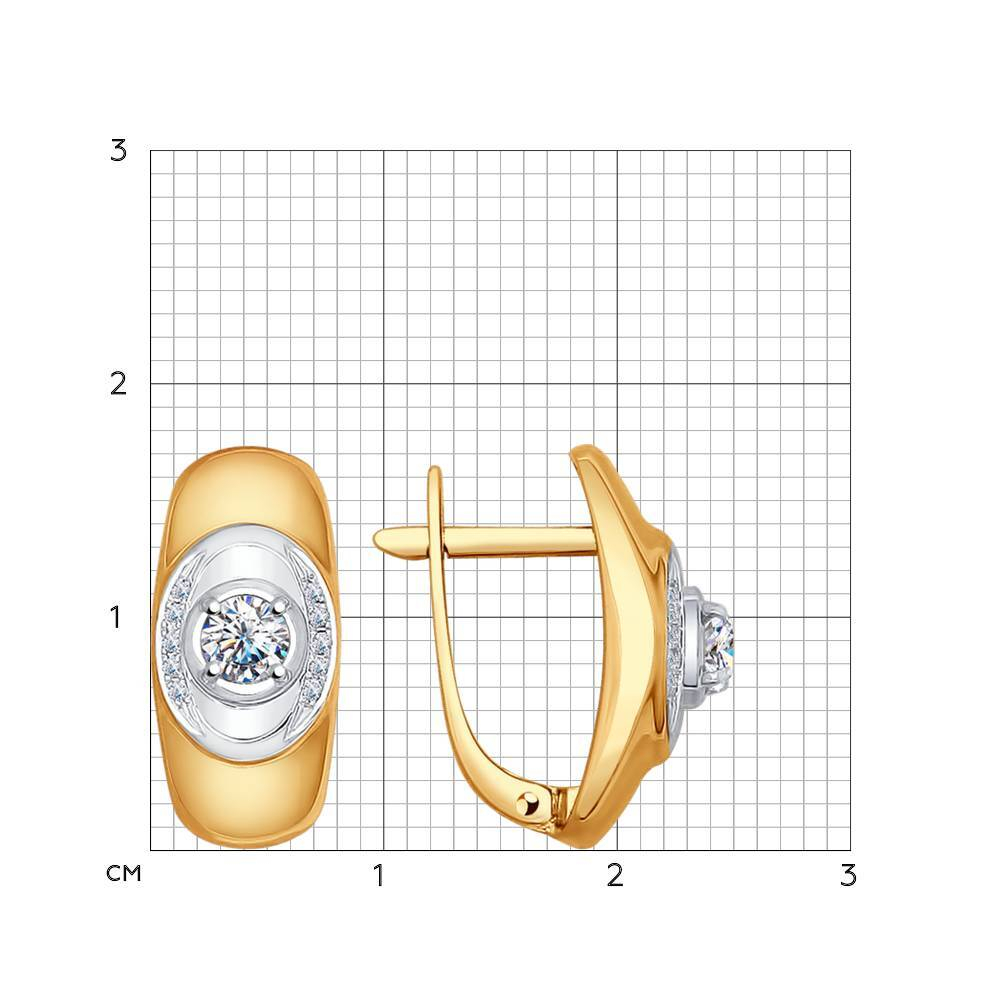 Серьги Au 585 (1020966 №15 18)