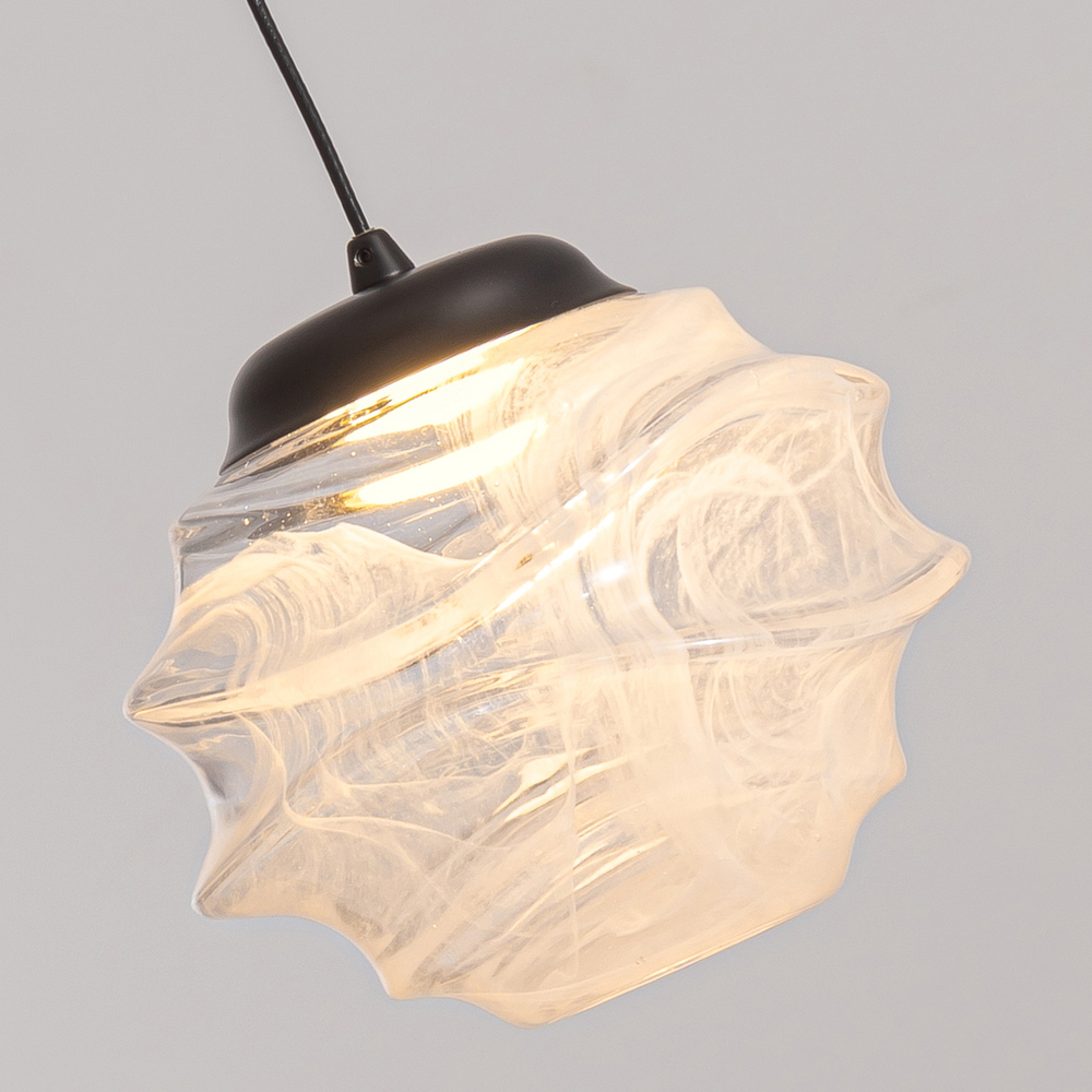 Подвесной светильник MD25030003-1A matt black/clear