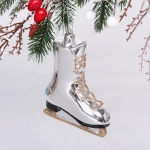 Ёлочная игрушка «Сказочный конёк» 8,5*3,5*11 см, серебро