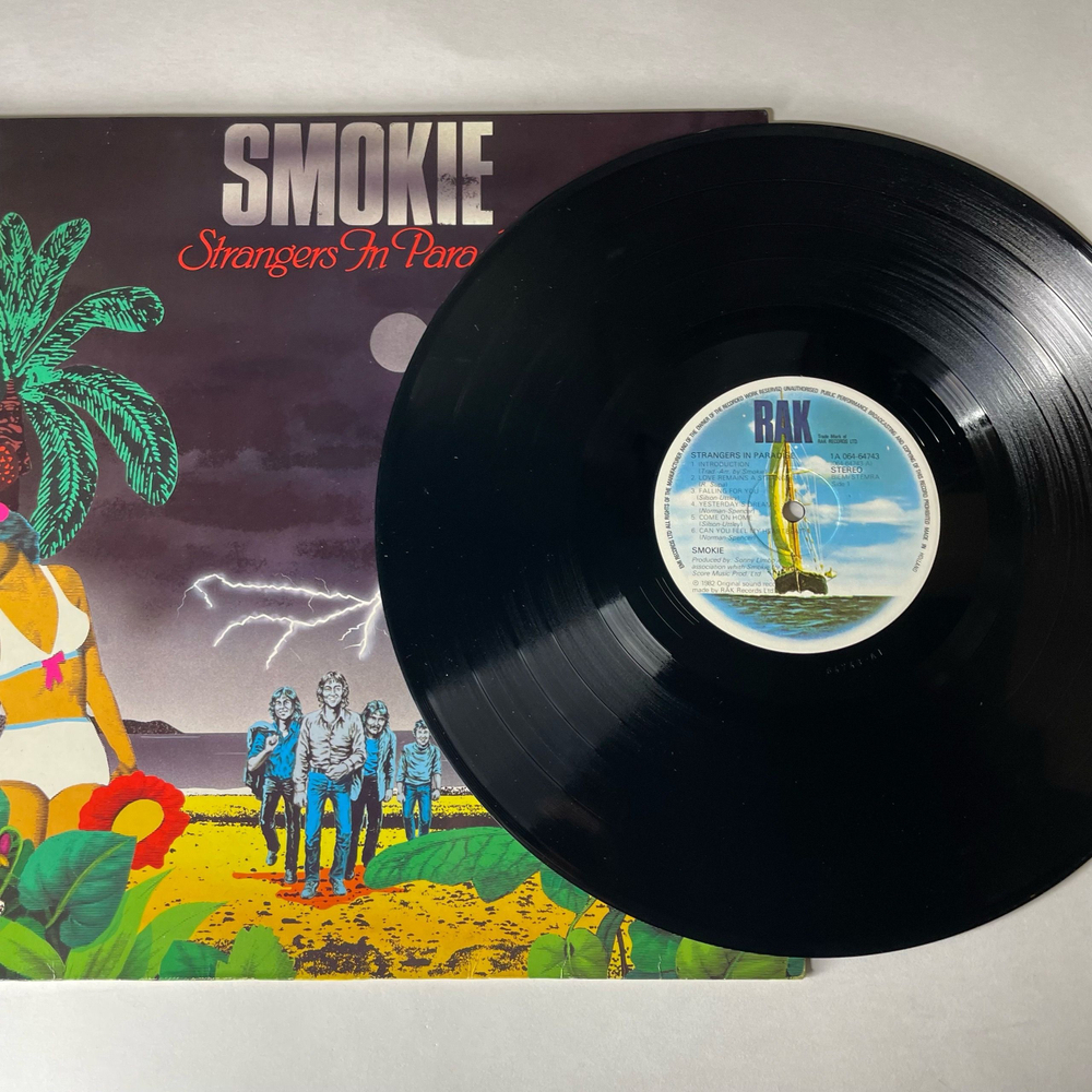 Винтажная виниловая пластинка LP Smokie, Smokey, Смоуки, Strangers In Paradise (Нидерланды 1982)