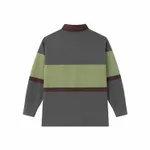 Лонгслив Ymkashix Rugby темно-серый/зеленый