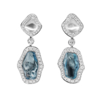 Серьги с Аквамаринами и Бриллиантами, E0030-16/1