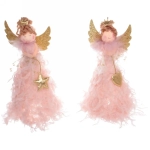 Фигурка новогодняя «Фея любви» 16 см, Розовый