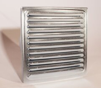 Вентилятор высокотемпературный жаростойкий МК 120 150 м3/час квадрат цинк