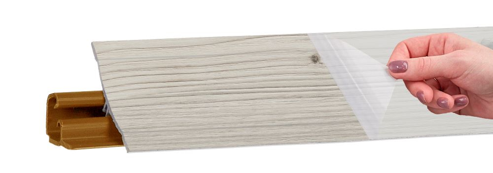 КА-1015698 Плинтус LB23 (43) 6141 Бискайская сосна 3м (реком.заглушки 6014) КДМ