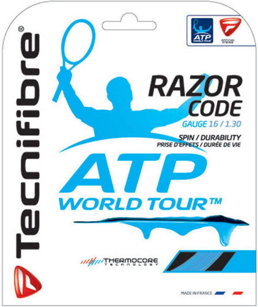 Теннисные струны Tecnifibre Razor Code (12 m) - blue