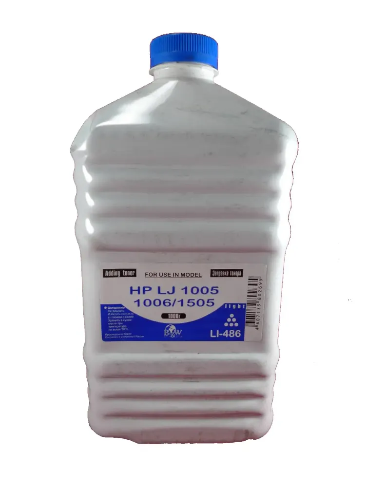 Тонер для картриджей HP CB435A/CB436A/CE285A/CE278A/CF279A/CF283A, Canon CRG-712/725/726/737/728 (1кг) B&amp;W Light