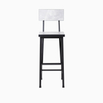 Стул барный, цвет Белая сосна/черный