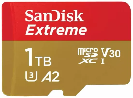Карта памяти SanDisk 1Tb Extreme Micro Secure Digital XC Class 10 UHS-I