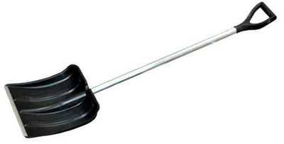 Лопата АЛЬТЕРНАТИВА М8814 д/снега Классика 375х375мм d32 (с наконечником) (с черенком) (уп.3)