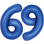 Шар фольгированный Цифра 9 101 см (Синий)
