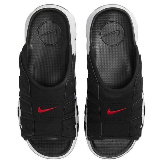 Nike Air More Uptempo Slide 'Black White Red'