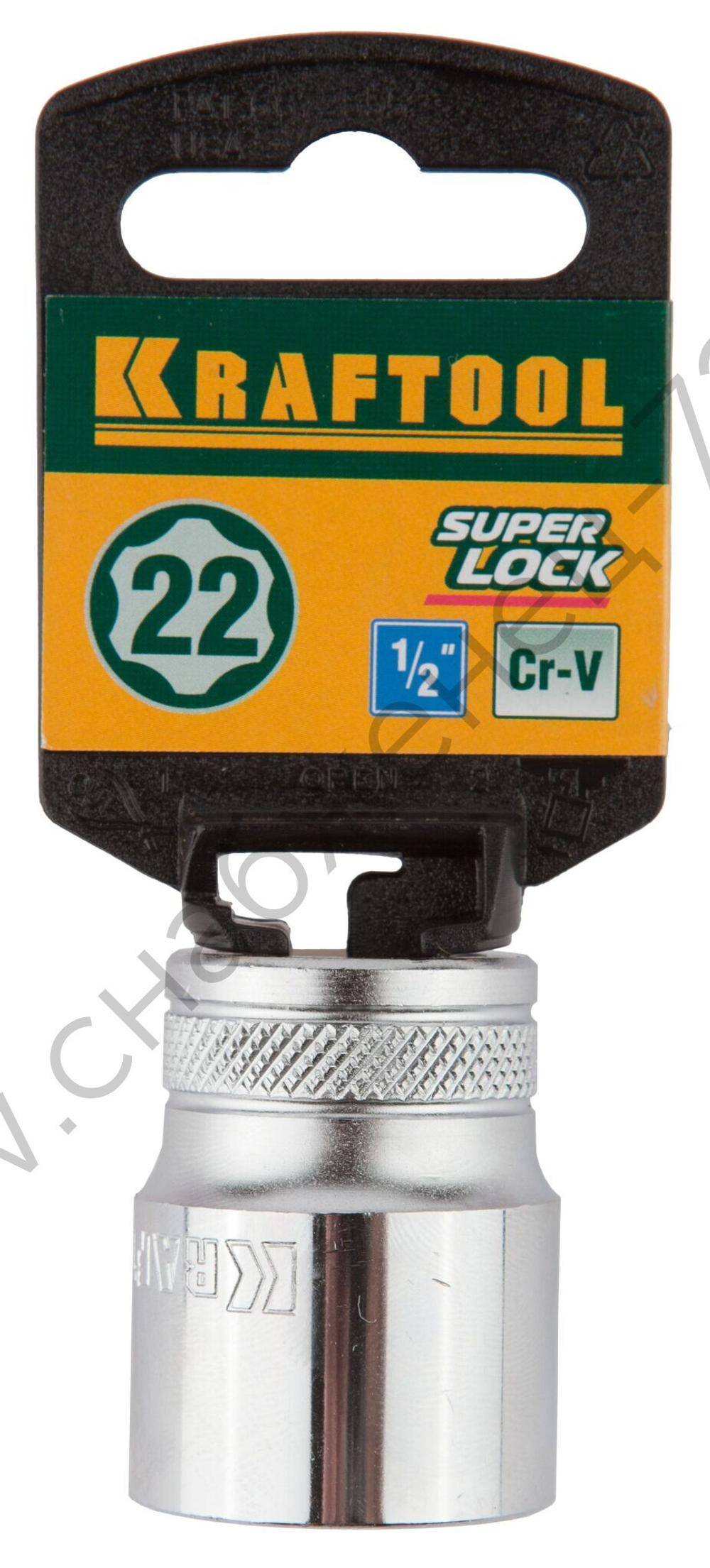 KRAFTOOL SUPER-LOCK, 1/2″, 22 мм, торцовая головка (27801-22)