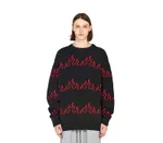 Свитер Волчок Flame черный