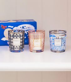 Manhattan-Paris-Mykonos, набор свечей trio travel, Baobab Collection