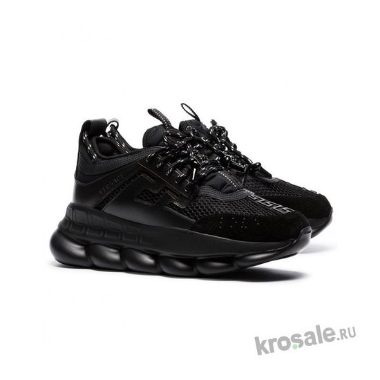 Кроссовки Versace Chain Reaction 2 Chainz All Black